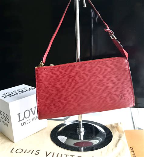 lv red epi clutch|louis vuitton epi cow leather.